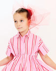 Morley - Xoe - crazystripe dress - pink