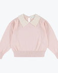 Morley - zamora - merino cropped pull - soft peach