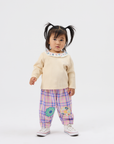 Goldie + Ace - kit - knee patch pants - pink plaid