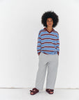 Main story - athletic top - riviera stripe