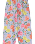 Maison Mangostan - roses fleece trousers - lilac
