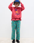 Weekend house kids - winter garden sweatshirt - red