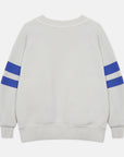 Weekend house kids - winter garden stripes sweatshirt - pearl grey