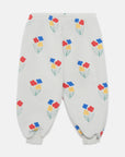 Weekend house kids - baby - flowers allover sweatpant - pearl grey