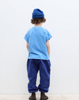 Weekend house kids - blue dog t-shirt - soft blue