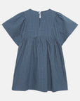 Weekend house kids - blue dog butterfly dress - blue
