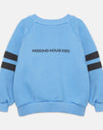 Weekend house kids - whk logo sweatshirt - soft blue