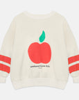 Weekend house kids - apple sweatshirt - ecru