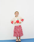 Weekend house kids - apple sweatshirt - ecru