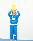 Weekend house kids - swan sweatshirt - azulin
