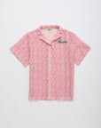 Maison Mangostan - wavy mesh shirt - lilac
