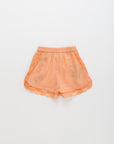 Maison Mangostan - birds embroidered short - orange