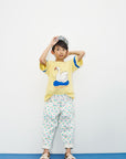 Weekend house kids - swan t-shirt - soft yellow