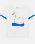 Weekend house kids - swan t-shirt - white