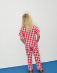 Weekend house kids - apple carrot pants - red/white
