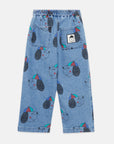 Weekend house kids - baby - happy dog denim pants - blue