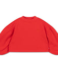 Repose ams - crop heart sweatshirt - firecracker red