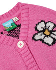 Goldie + Ace - the smurfs - flower knit cardigan