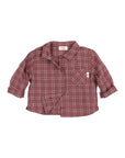 Buho - bb - tartan shirt - pomegranate