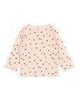 Buho - bb - mini cuore t-shirt - cream pink