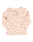 Buho - bb - mini cuore t-shirt - cream pink