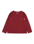 Buho - kids - pocket t-shirt - pomegranate