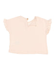 Buho - bb - girly linen t-shirt - cream pink
