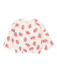 Buho - bb - strawberry sweatshirt - cream pink
