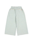 Buho - kids - gingham pants - aqua