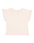 Buho - kids - linen girly t-shirt - cream pink