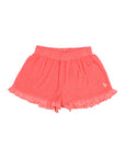 Buho - kids - terry girly shorts - coral