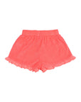 Buho - kids - terry girly shorts - coral