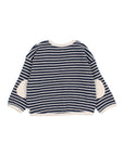 Buho - bb - soft jersey stripes sweatshirt - navy