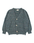 Buho - kids - melange cardigan - alpine green