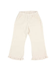 Buho - kids - soft velours girly pants - ivory