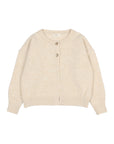 Buho - kids - lurex cardigan - natural