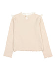 Buho - kids - warm rib t-shirt - ivory