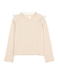 Buho - kids - warm rib t-shirt - ivory
