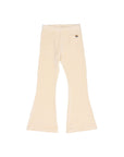 Buho - kids - velvet flare legging - ivory