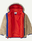 Patagonia - retro teddy hooded jacket - dark natural