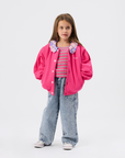 Goldie + Ace - puff sleeve collar cardigan