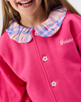 Goldie + Ace - puff sleeve collar cardigan