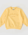 Goldie + Ace - crew embroidered sweatshirt - lemon