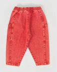 Goldie + Ace - KIT DENIM POCKET PANT - APPLE RED