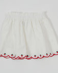 Goldie + Ace - scallop hem strawberry skirt