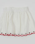 Goldie + Ace - scallop hem strawberry skirt