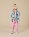 Goldie + Ace - gingham kit pocket pants - pink