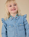 Goldie + Ace - wild strawberry chambray shirt