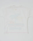 Goldie + Ace - palm beach t-shirt - white