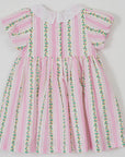 Goldie + Ace - flo smocked dress - antique stripes strawberry